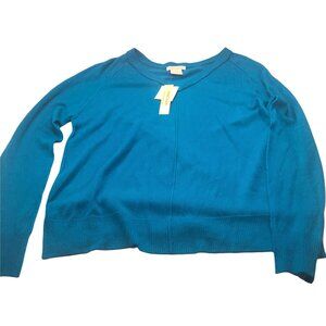 Sweet Romeo Women's Sweater V Neck Size Small Blue New With Tags